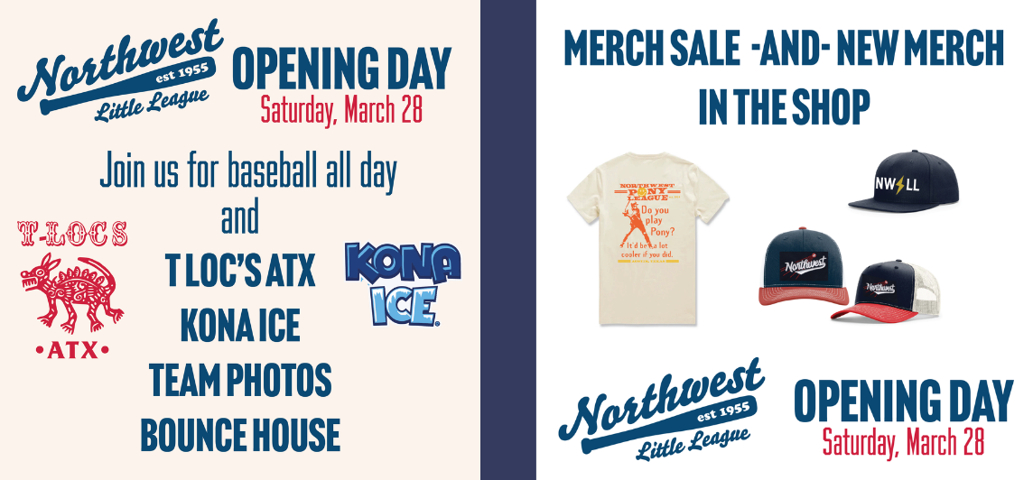 Opening day is Saturday, 3/28!